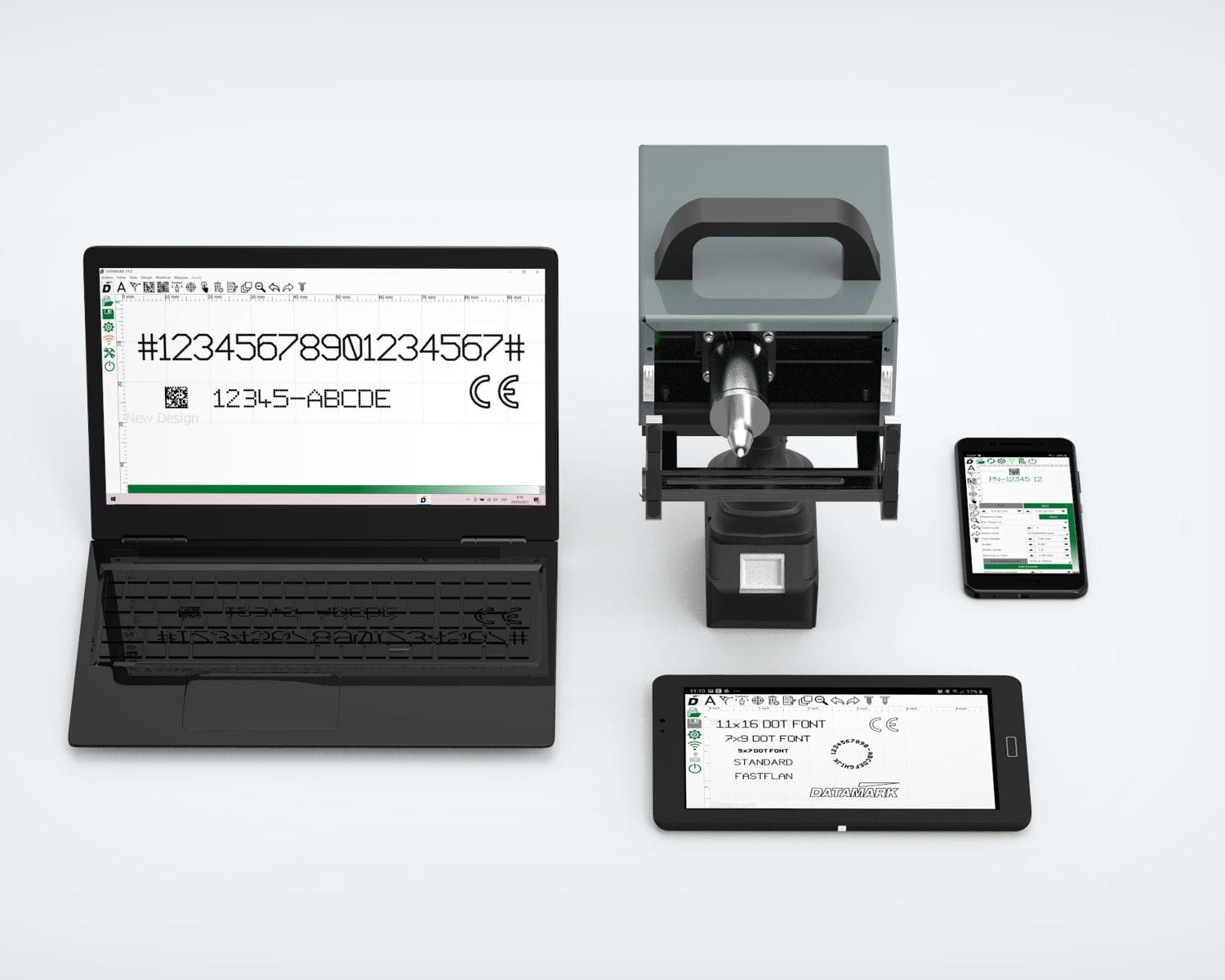 Software di marcatura DATAMOBIL per marcatrice a micropercussione Datamark MP-100 Mobile