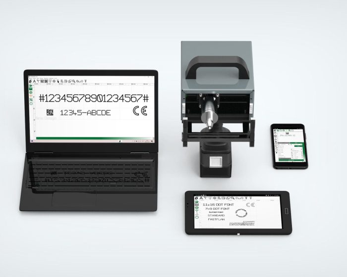 Software de marcação DATAMOBIL para máquina de marcação por pontos móveis Datamark MP-100