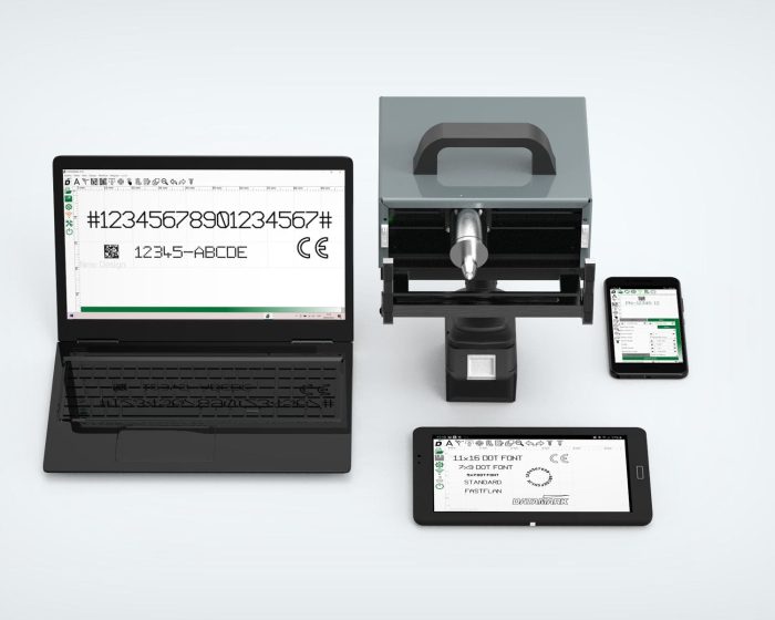 DATAMOBIL marking software for Datamark MP-150 portable marking machine