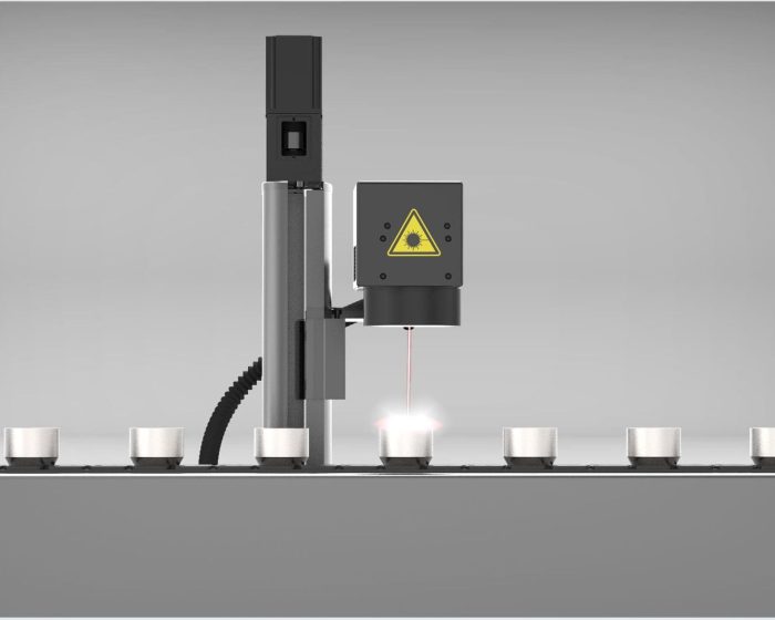Máquina de marcação a laser linha de produção automática
