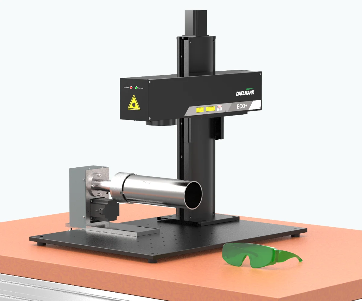Class 4 laser marking systems for table-top operation