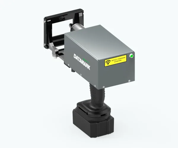Portable machine for metal parts marking and traceability